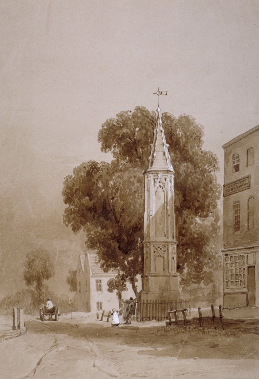 Tottenham High Road, Londýn, c1820 od George Harley