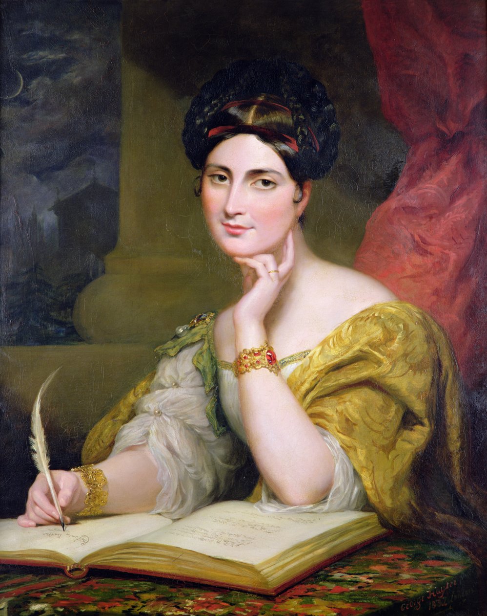 Portrét Hon. paní Caroline Nortonová od George Hayter