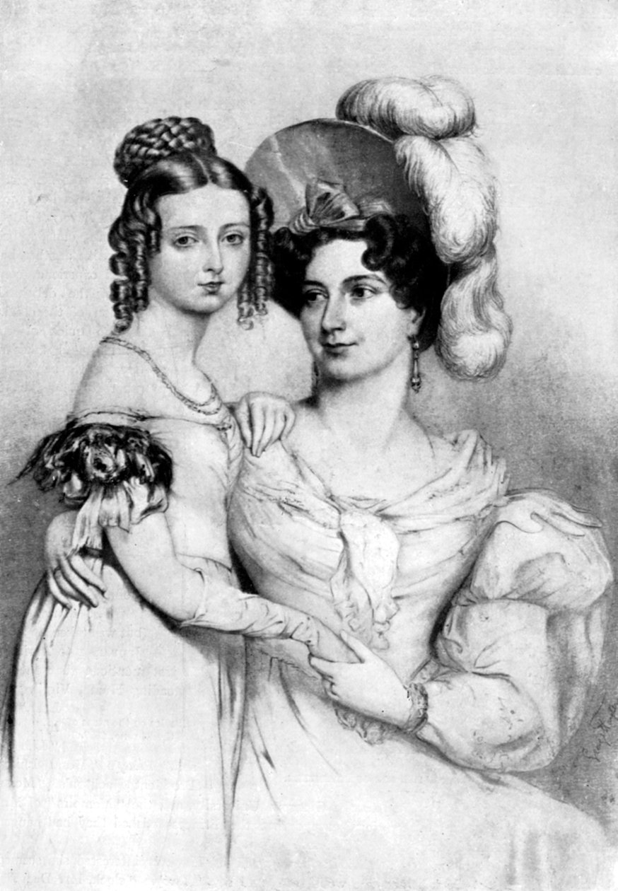Princezna Victoria a její matka v roce 1834, 1901. od George Hayter
