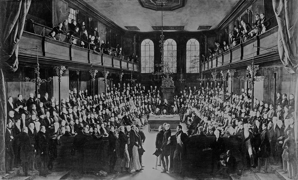 Dolní sněmovna, 1833 od George Hayter