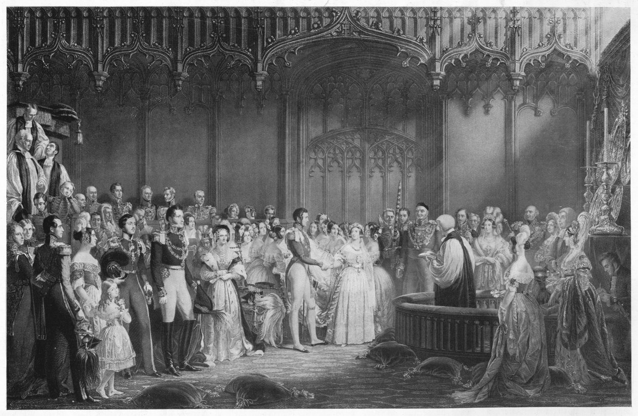 Manželství královny Viktorie a prince Alberta, c1840, 1911 od George Hayter