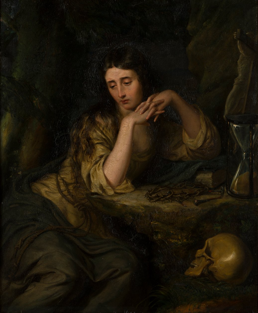 The Penitent Magdalene, c.1812-71 (olej na panelu) od George Hayter