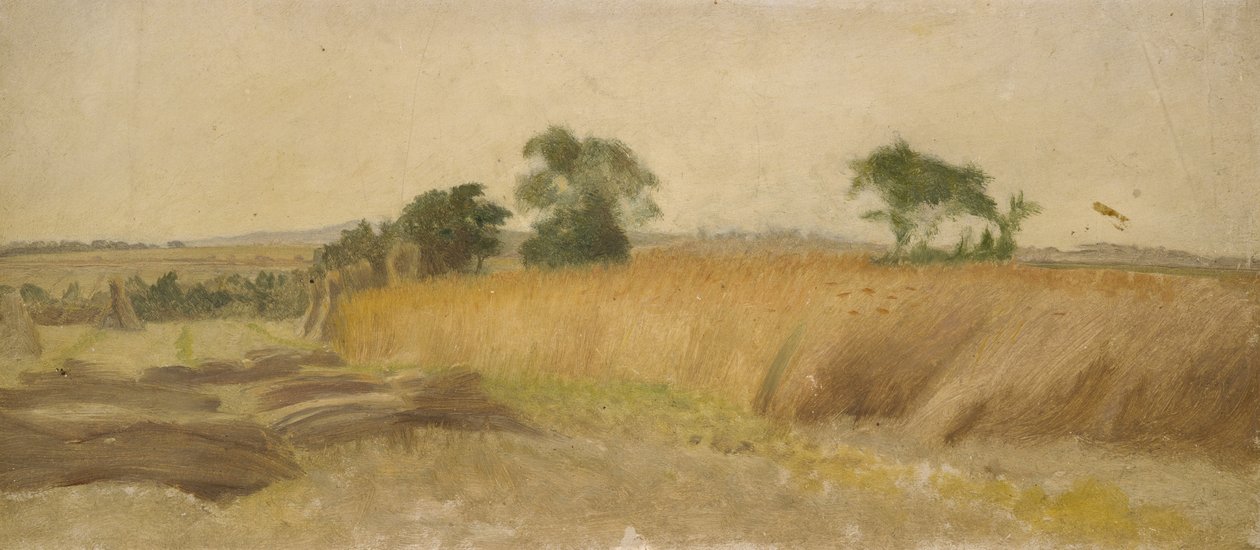Studie kukuřičného pole od George Hemming Mason