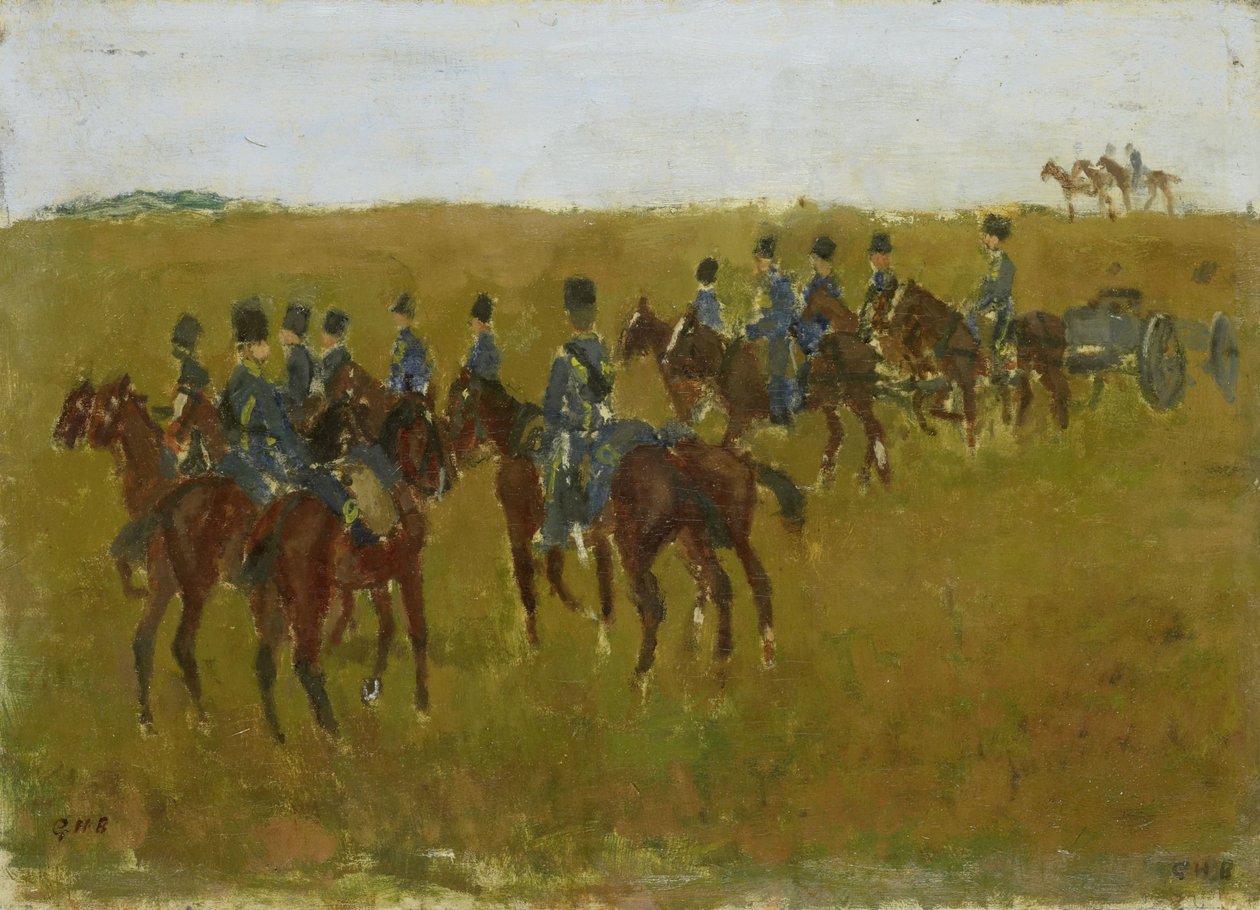 Dělostřelectvo na manévru od George Hendrik Breitner