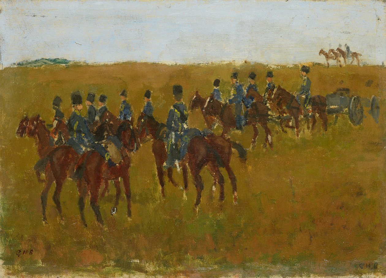 Dělostřelectvo na manévru od George Hendrik Breitner