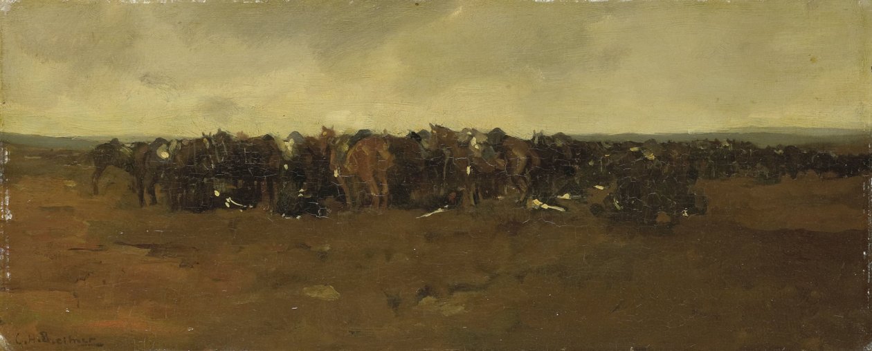 Kavalérie v Repose od George Hendrik Breitner
