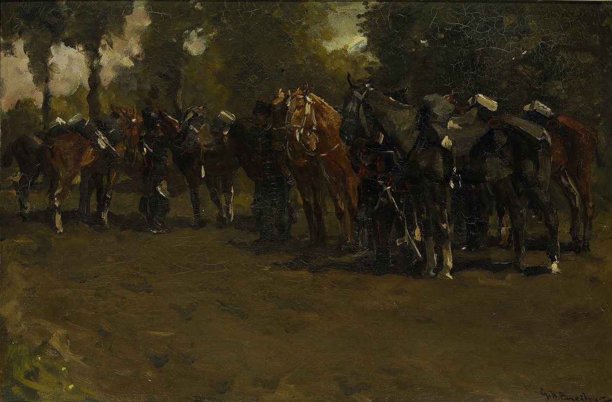 Kavalérie v Repose od George Hendrik Breitner