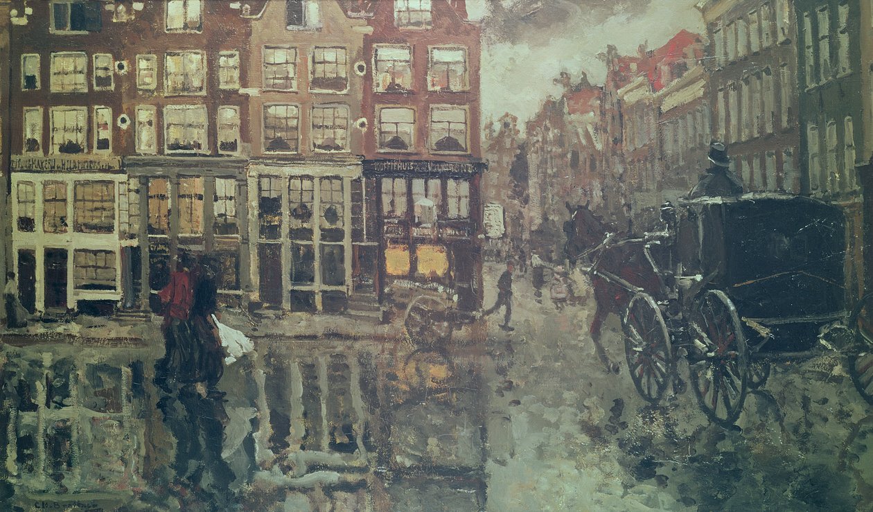 Roh náměstí Leidsche, Amsterdam (olej) od George Hendrik Breitner