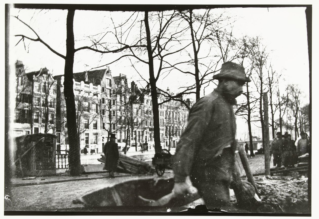 Průlom na Raadhuisstraat v Amsterdamu od George Hendrik Breitner