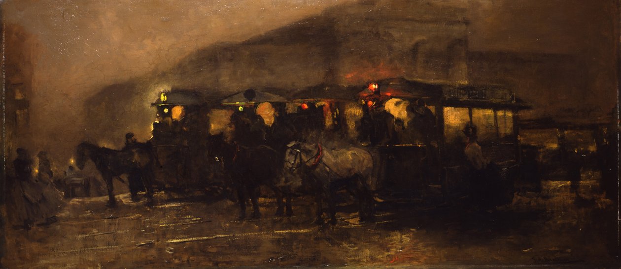 Večer na náměstí od George Hendrik Breitner