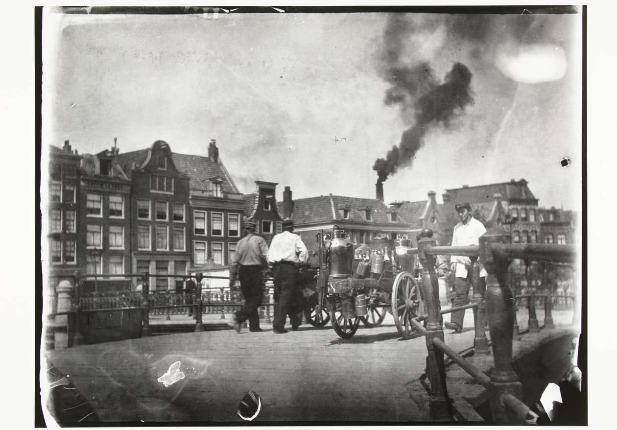 Pohled na Prinsengracht u mostu přes Leidsegracht v Amsterdamu od George Hendrik Breitner