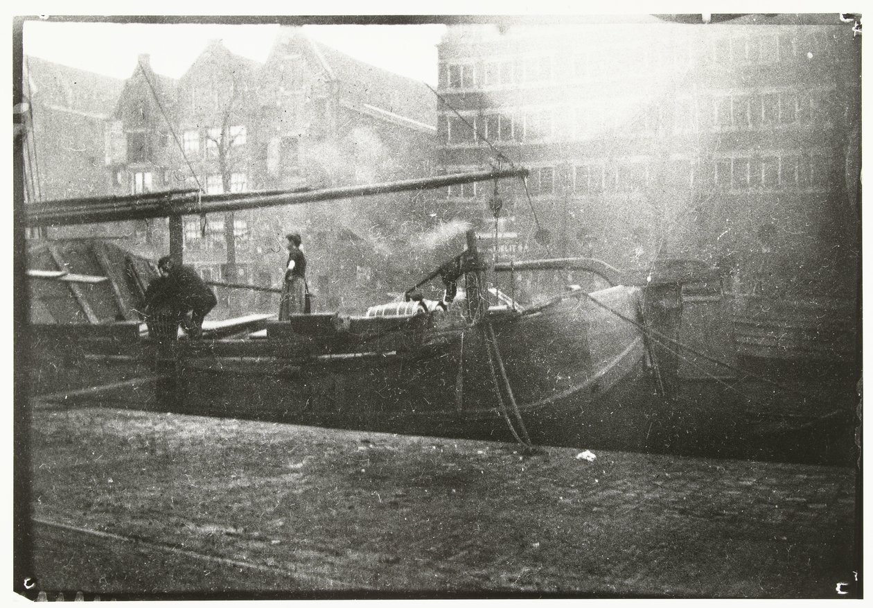 Vládní sklady na Brouwersgracht v Amsterdamu od George Hendrik Breitner