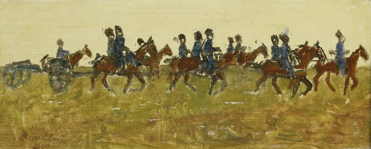 Husaři na manévrech od George Hendrik Breitner