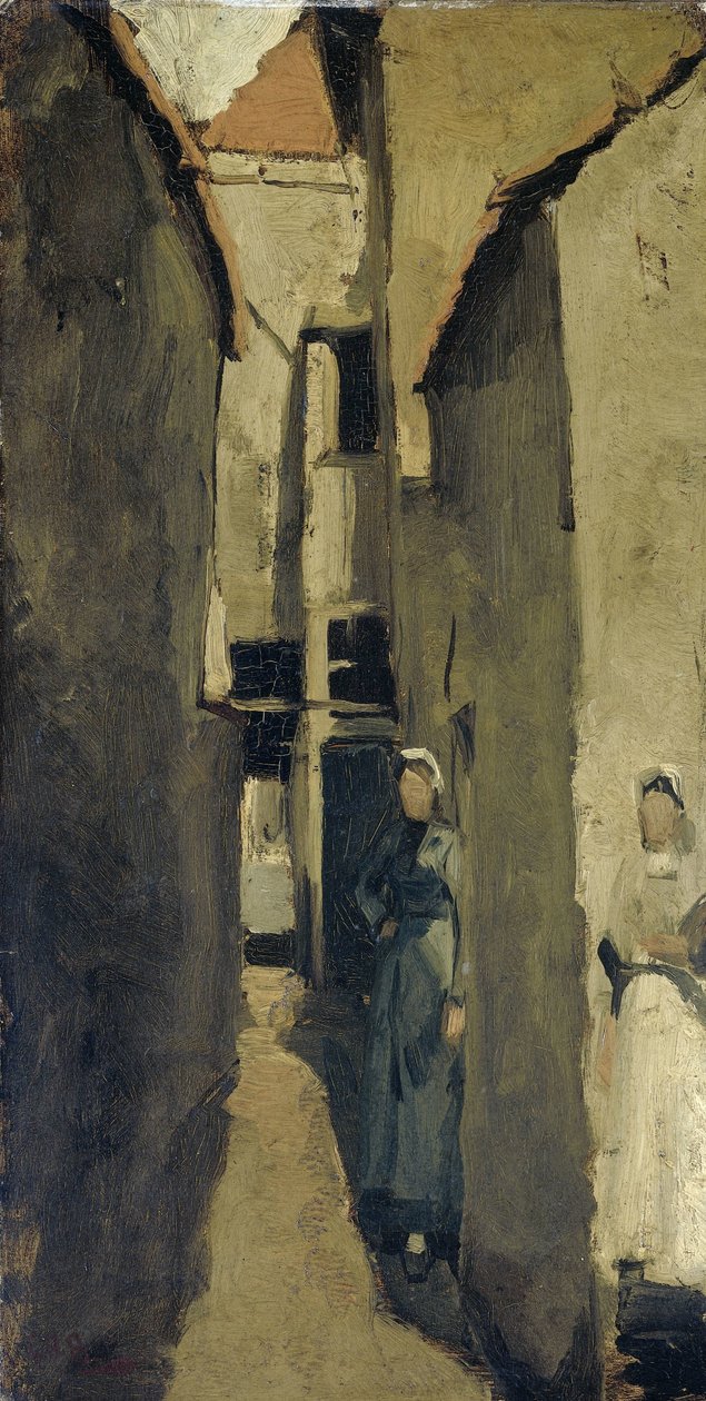 Neighborhood Street v Haagu nebo Scheveningenu od George Hendrik Breitner