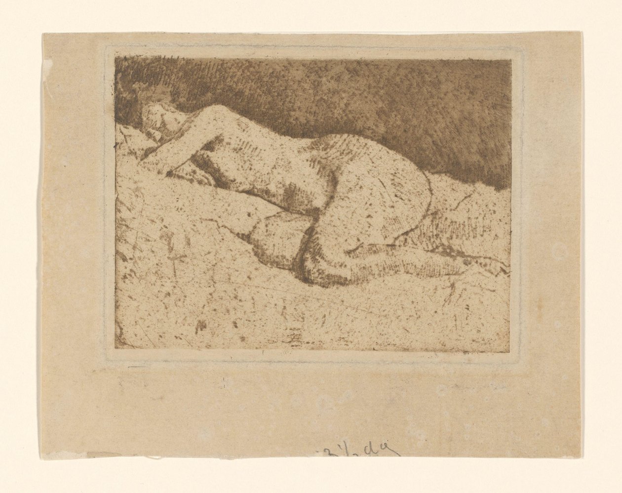 Ležící ženský akt od George Hendrik Breitner