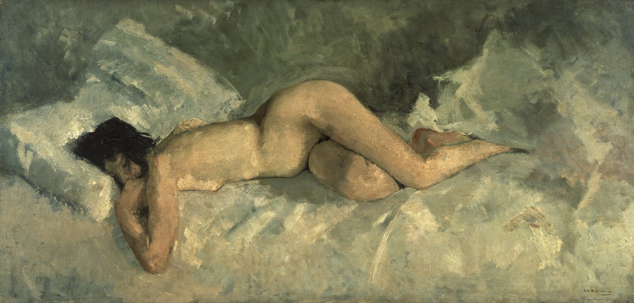 Ležící akt, cca 1887 od George Hendrik Breitner