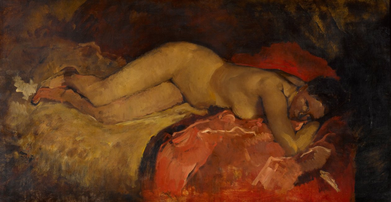 Ležící akt, cca 1887 od George Hendrik Breitner