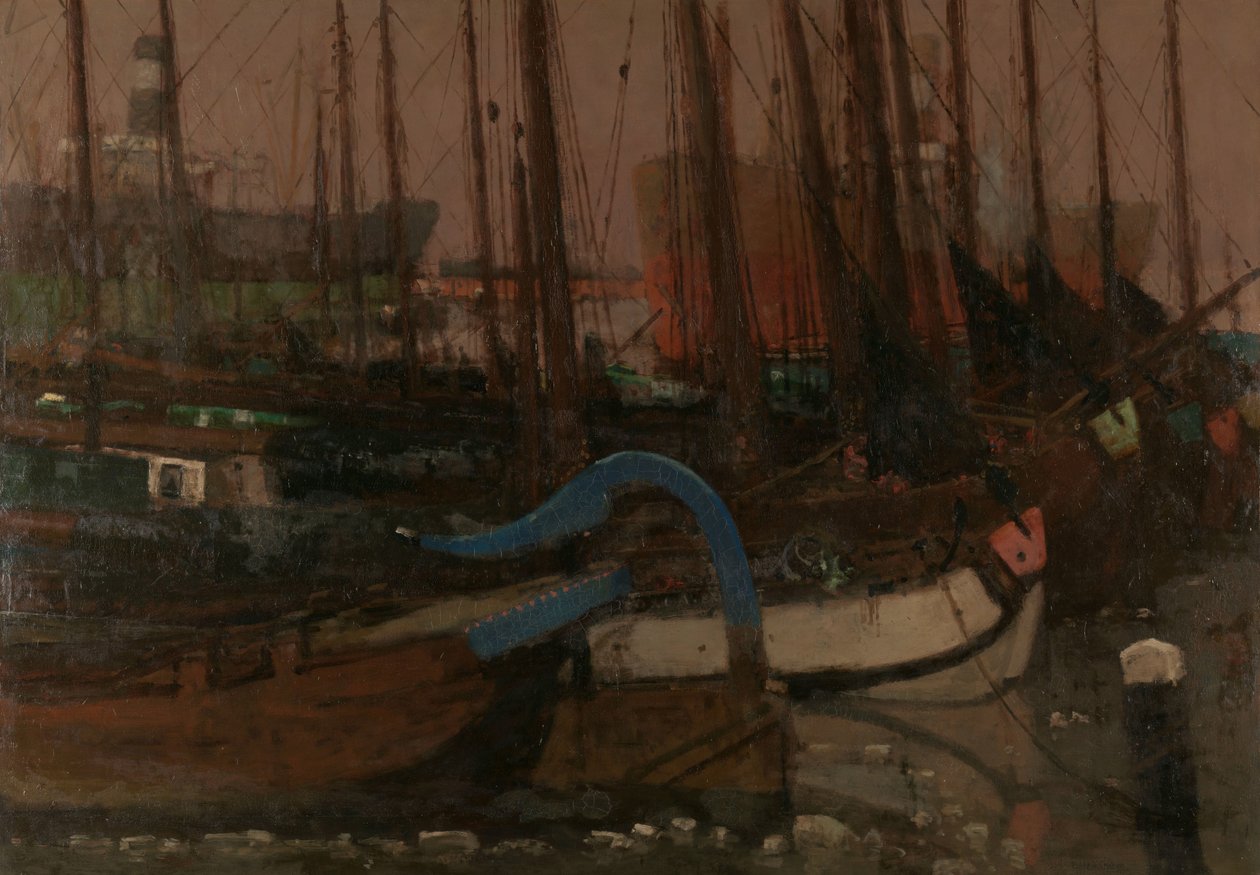 Lodě v ledu od George Hendrik Breitner