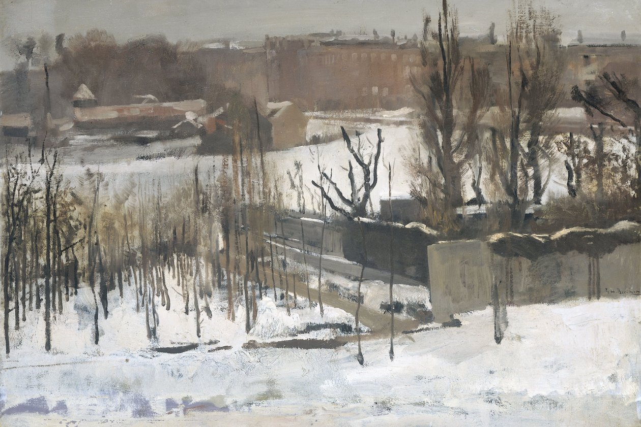 Pohled na Oosterpark v Amsterdamu ve sněhu, 1892 od George Hendrik Breitner