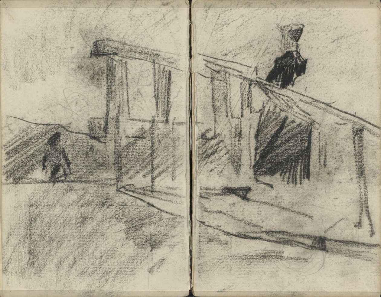 Žena, možná na mostě od George Hendrik Breitner