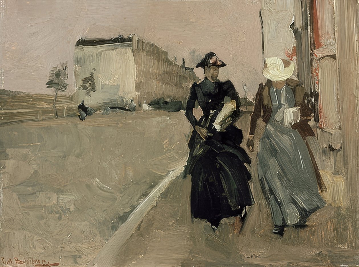 Poryv větru. Kolem roku 1900 od George Hendrik Breitner