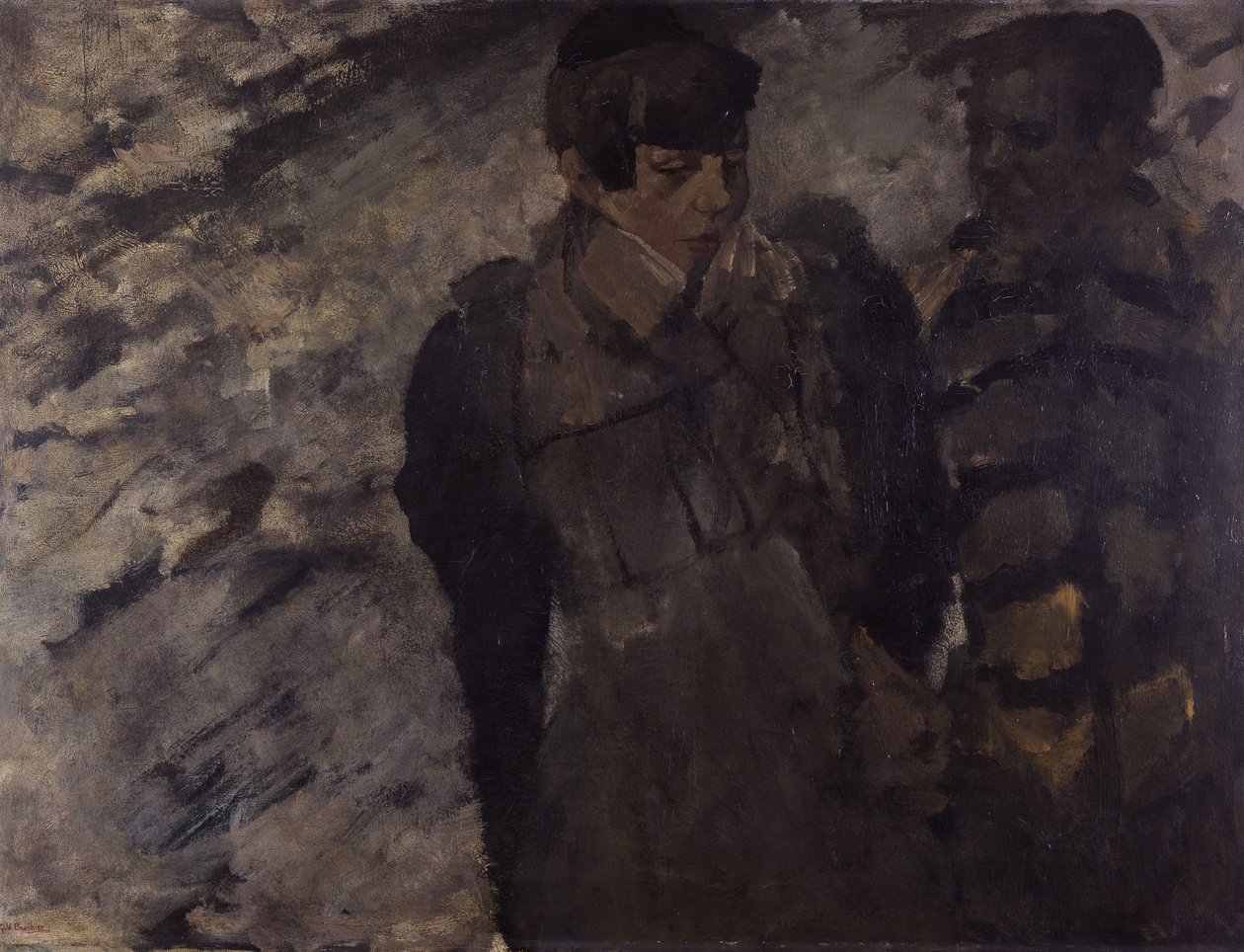 Zima (Dívky ve sněhu) od George Hendrik Breitner