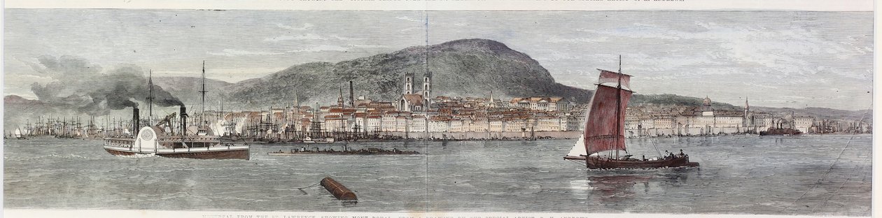 Pohledy na město Montreal, Kanada Východ od George Henry Andrews