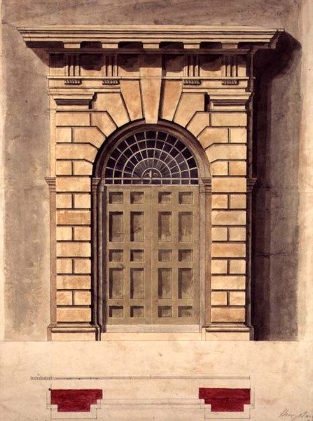 Design pro obvodové dveře Palladian od George Henry Bailey