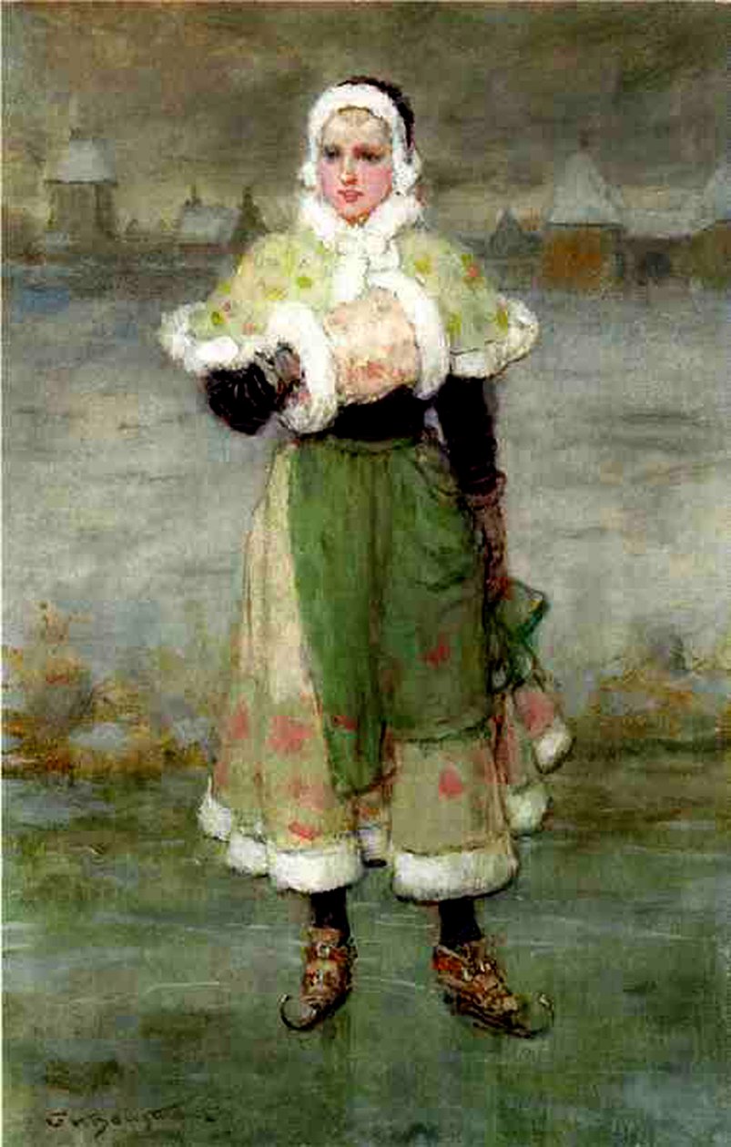 Holandský bruslař od George Henry Boughton
