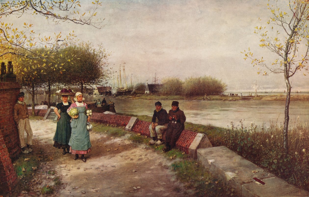 Výměna pozdravů, c1900 od George Henry Boughton