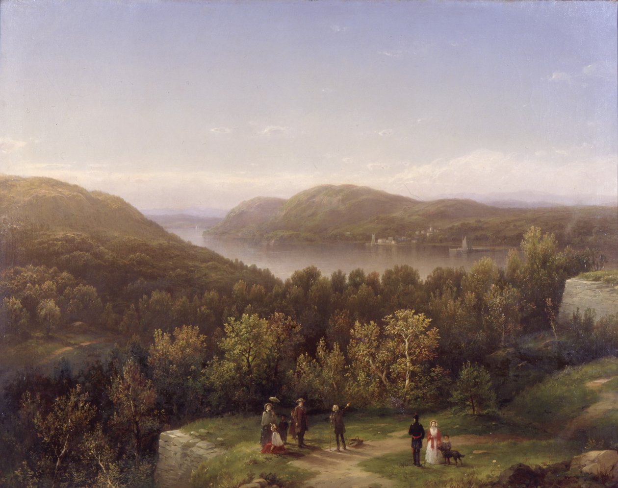 Údolí řeky Hudson z Fort Putnam, West Point, 1855 od George Henry Boughton