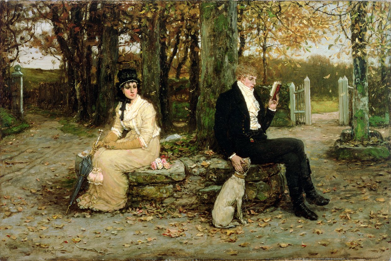 Ubývající líbánky, 1878 od George Henry Boughton
