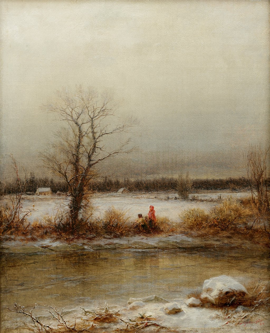 Zimní scéna, 1860 od George Henry Boughton