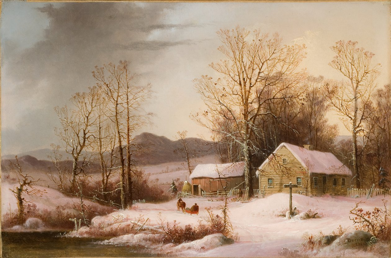 Statek v zimě 1860 (olej na plátně) od George Henry Durrie