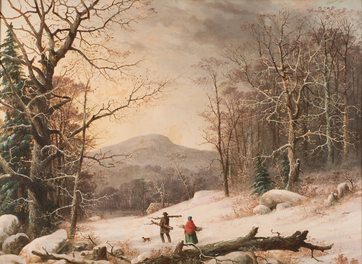Sběr dřeva, 1859 od George Henry Durrie