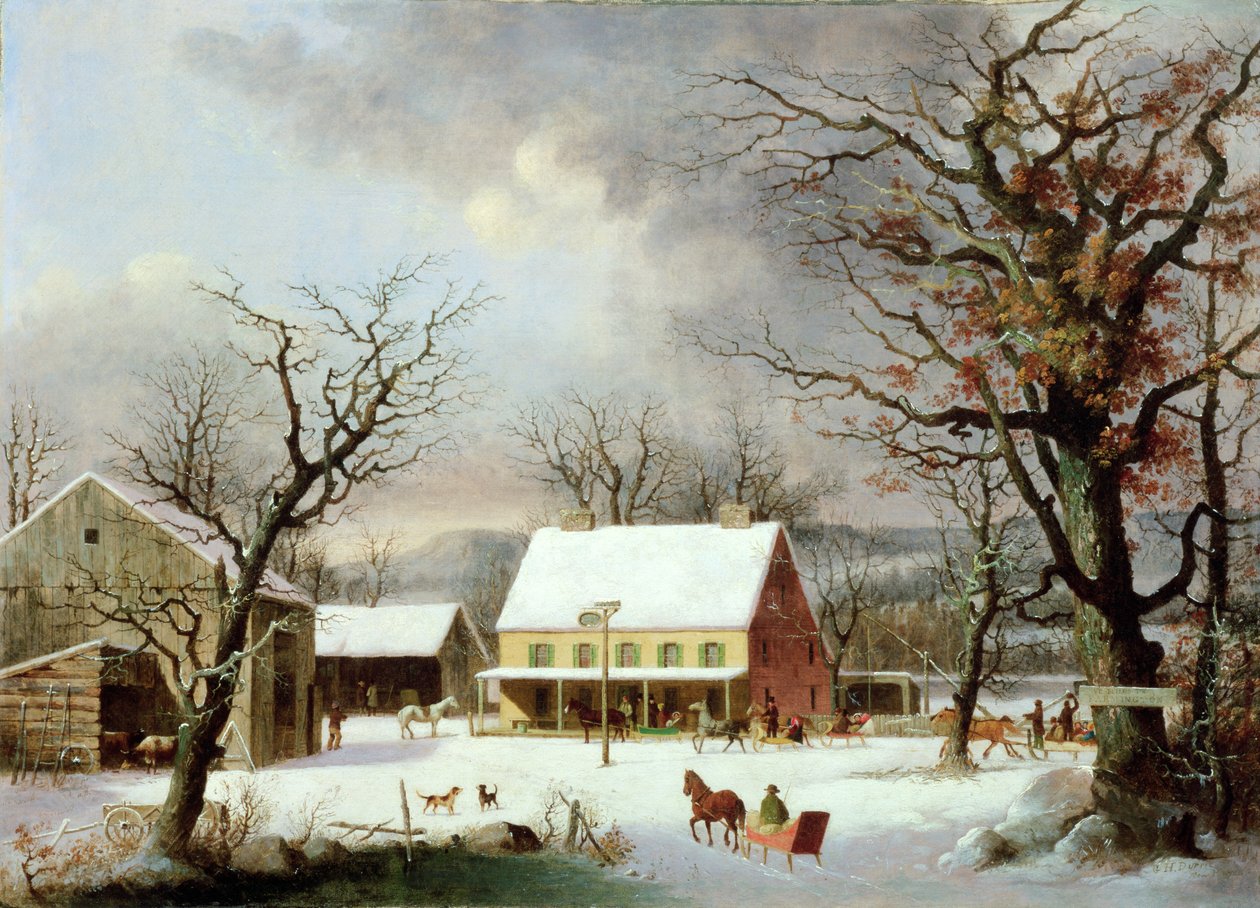 Sedm mil do Farmingtonu, kolem roku 1853 od George Henry Durrie