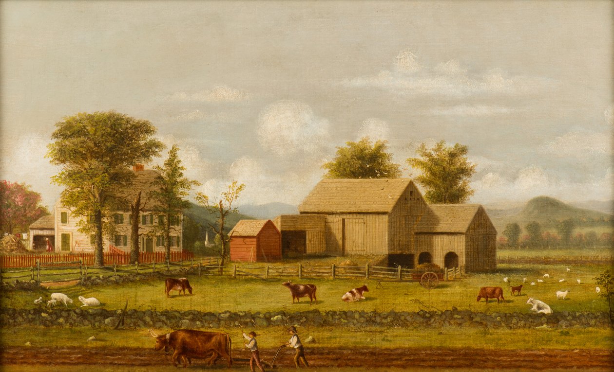 Letní scéna na farmě od George Henry Durrie