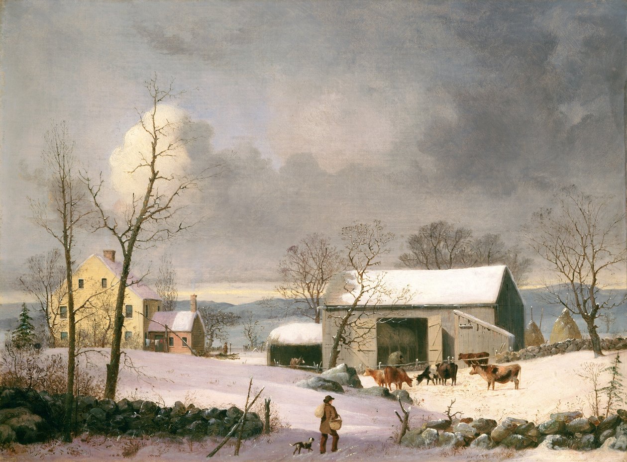 Zima na venkově, c. 1858. od George Henry Durrie