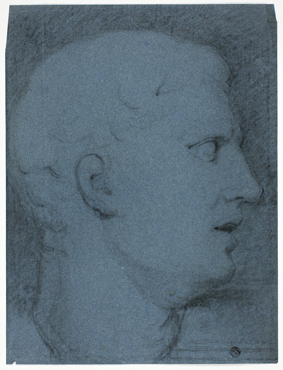 Profil hlavy podle odlitku (recto a verso) od George Henry Harlow