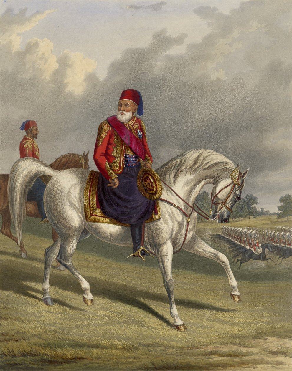 Ibrahim Pasha z Egypta 1789-1848, 1846 od George Henry Laporte
