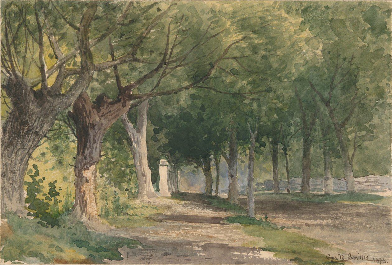 Alej stromů od George Henry Smillie