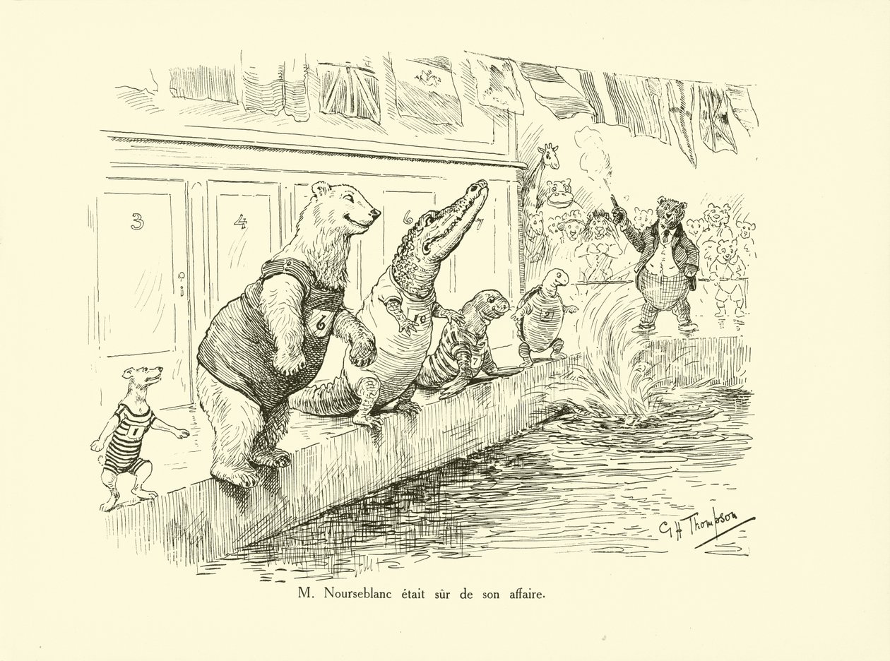 Pan Nourseblanc si byl jistý svým obchodem (litografie) od George Henry Thompson