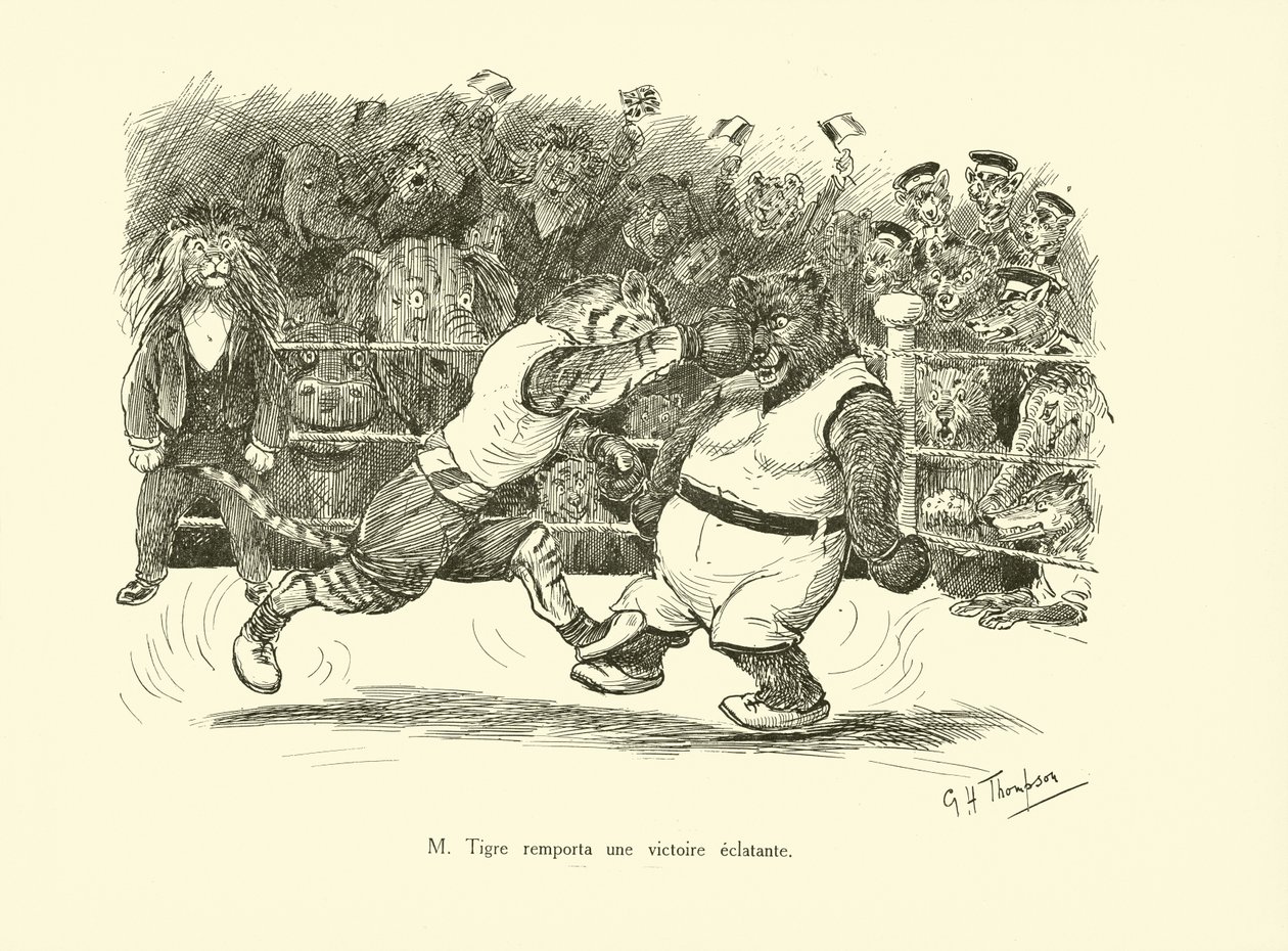 Výrazné vítězství M Tigre (litografie) od George Henry Thompson