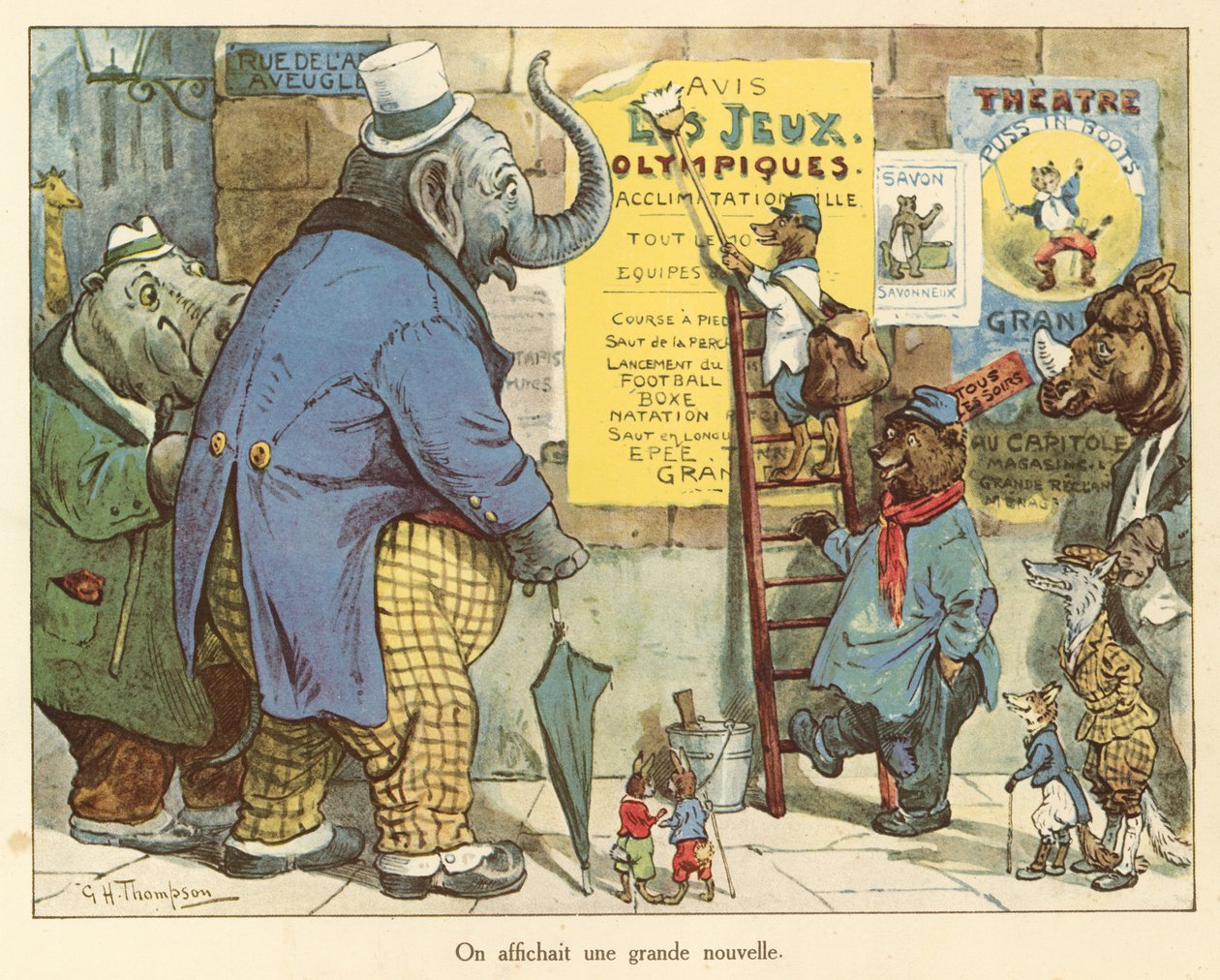 Zveřejnili jsme velké novinky (barevná litografie) od George Henry Thompson