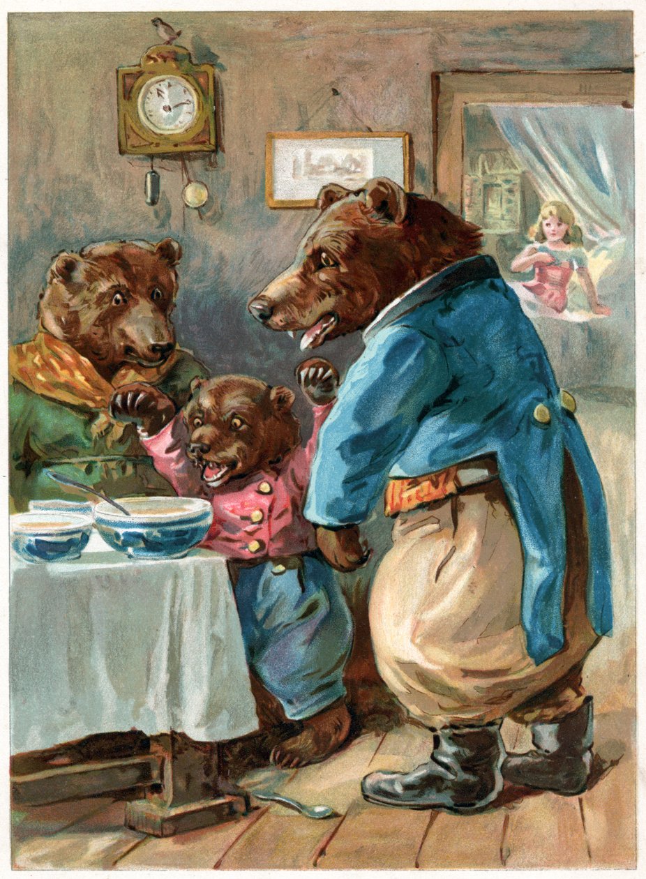 "Kdo jedl mou kaši?", ilustrace z 