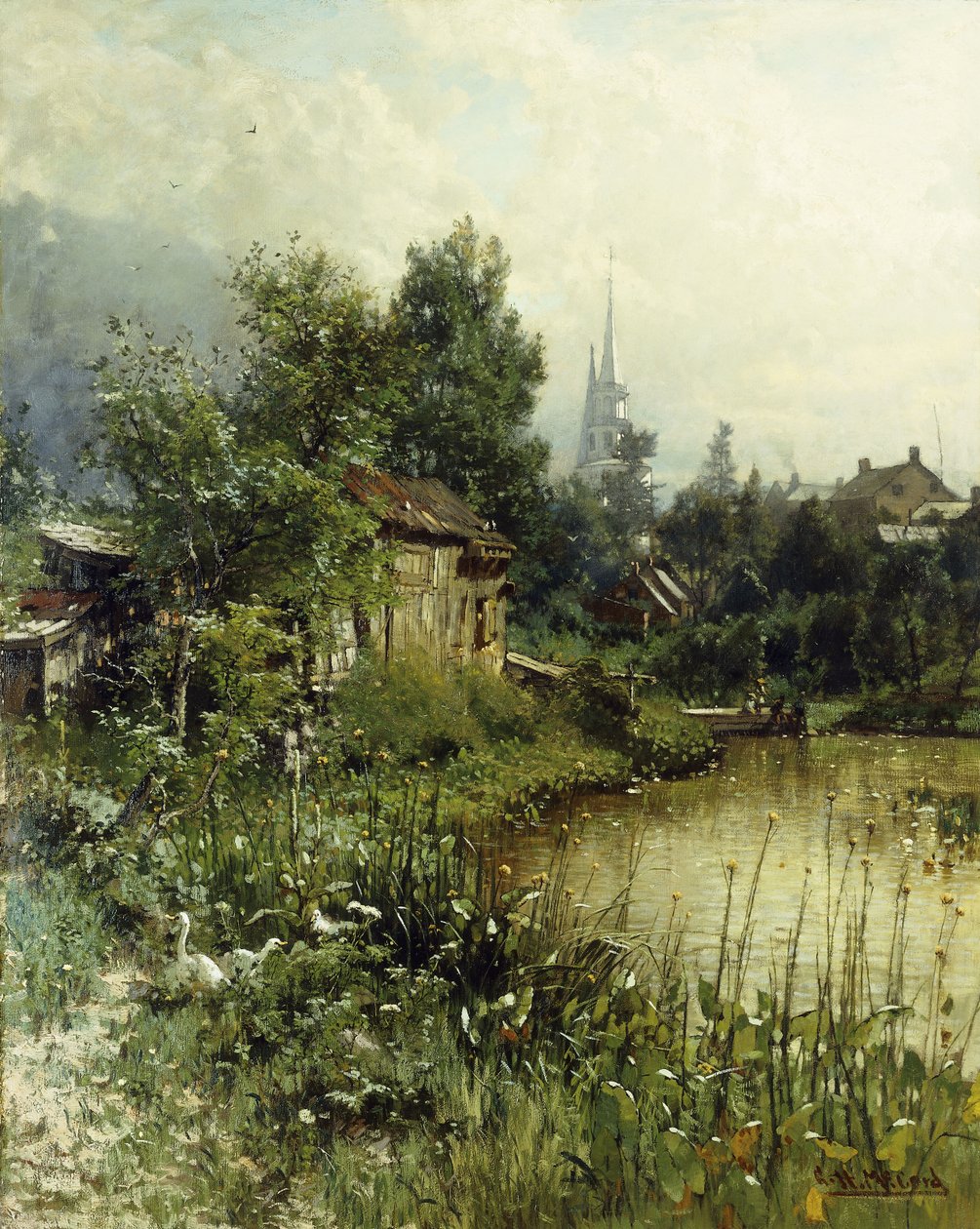 Letmý pohled na Morristown, New Jersey, od George Herbert McCord