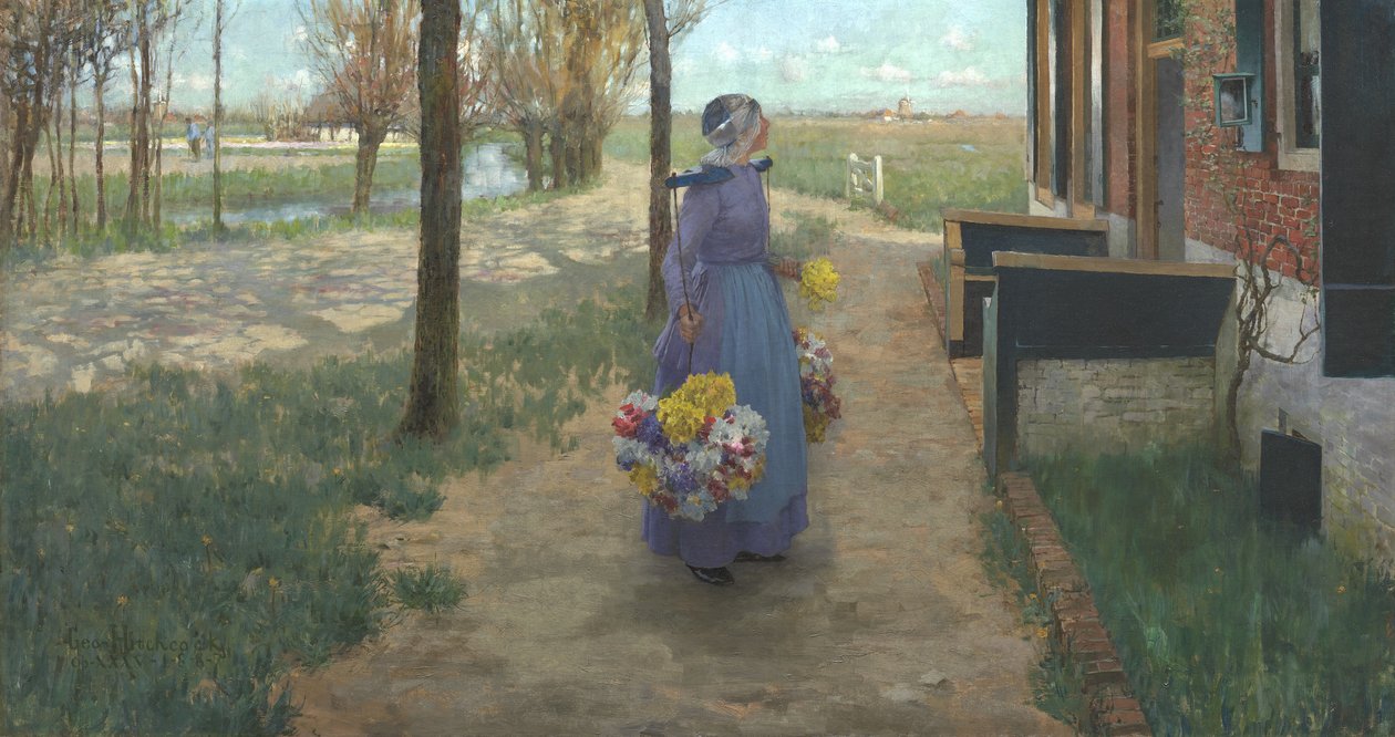 Květinová dívka v Holandsku, 1887 od George Hitchcock
