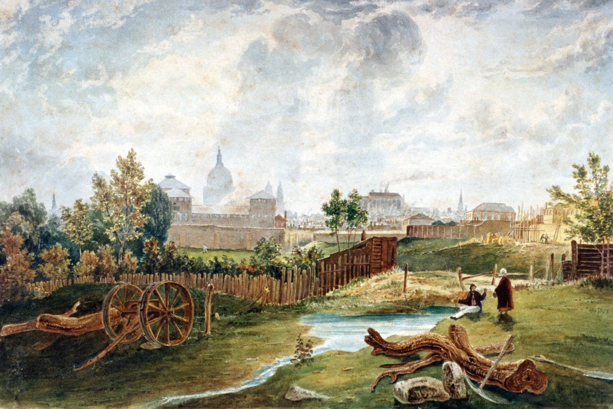 Pentonville, Islington, Londýn, 1815 od George Hollis