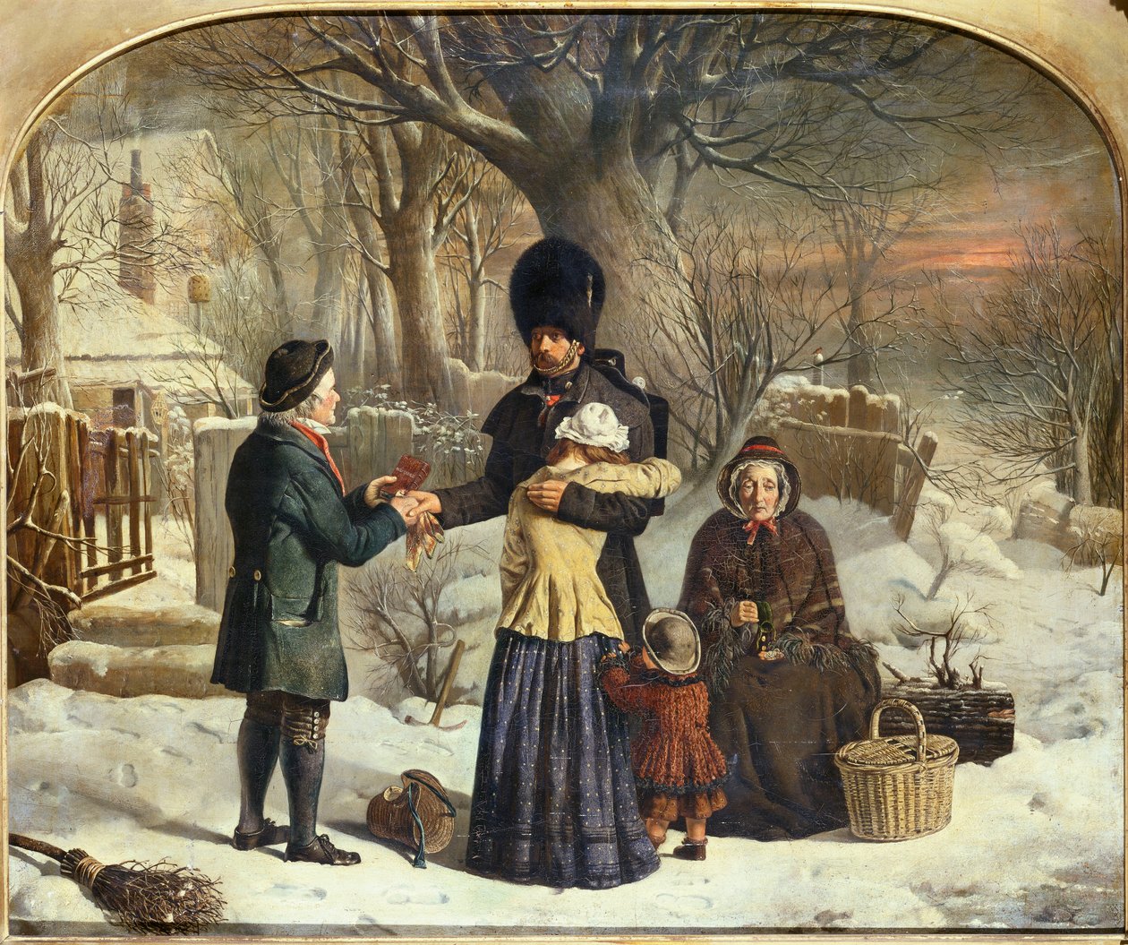 Sbohem vojáka, dárek pro rodiče [Odchod na Krym] od George Housman Thomas