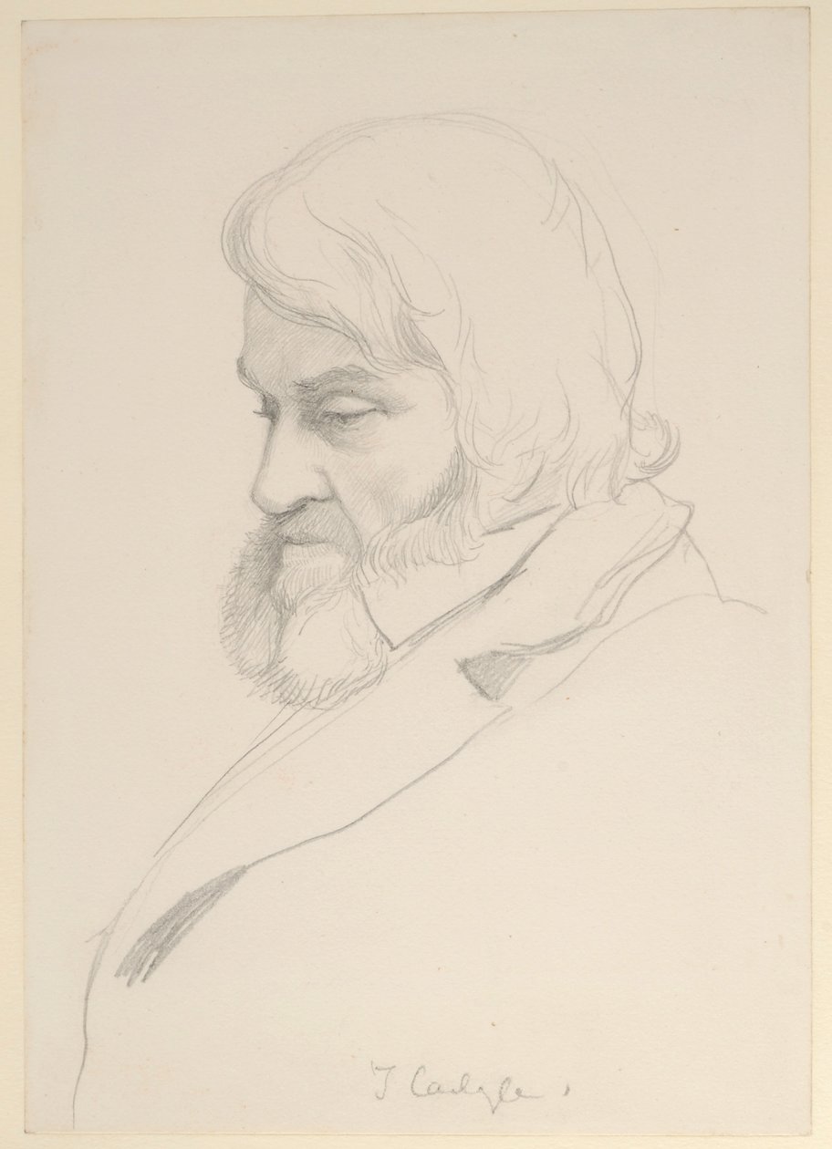 Portrét Thomase Carlylea, kolem roku 1875 od George Howard